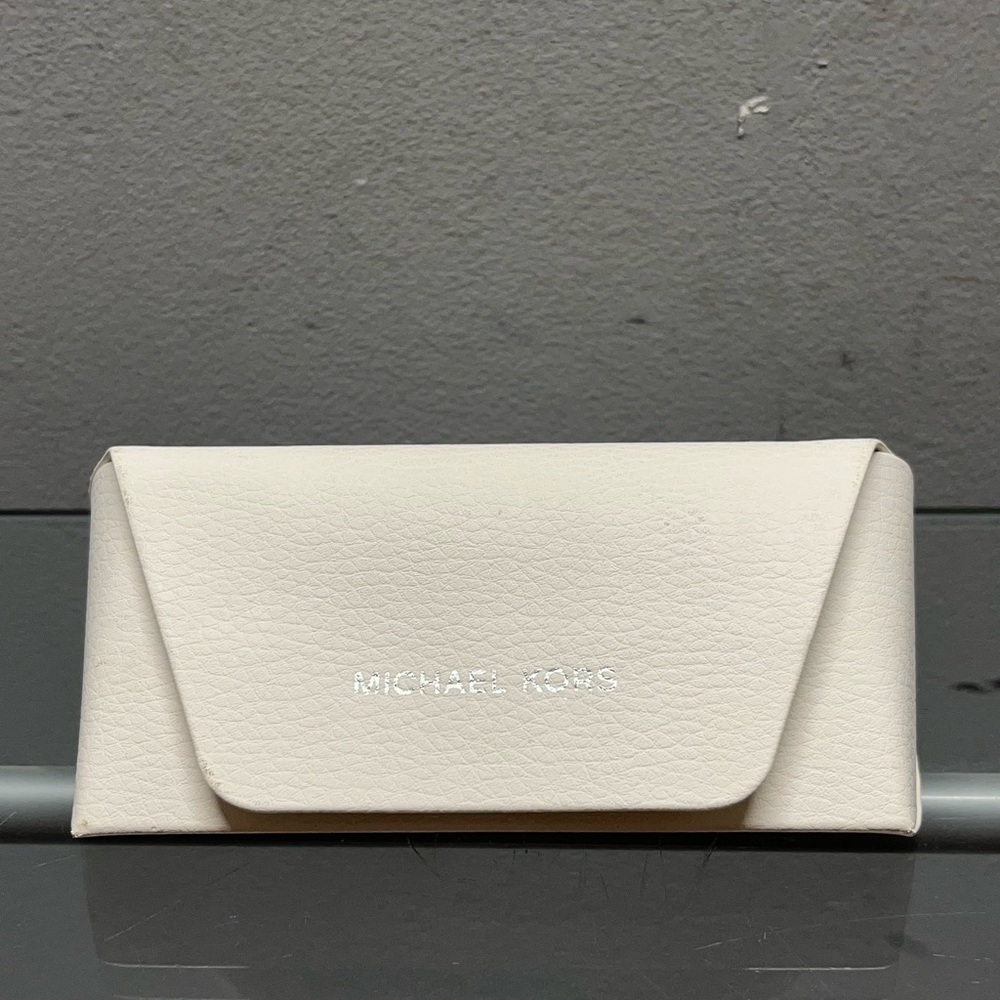 Michael Kors White Glasses Case